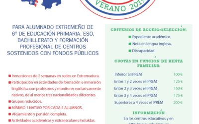 Inmersiones lingüísticas (ingles) Verano 2019 6º, ESO, Bachillerato