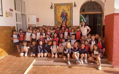 Encuentro de 1º y 2º de primaria en Puebla de la Calzada