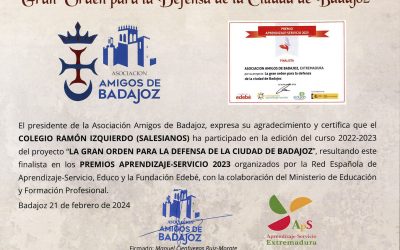 Entrega diplomas Gran Orden para la Defensa de Badajoz