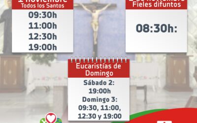 Eucaristías de este fin de semana