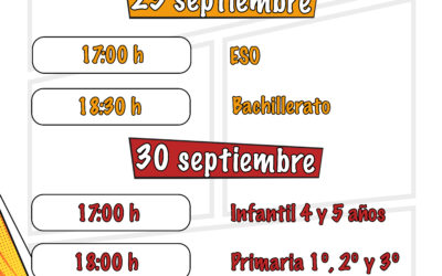 Reuniones iniciales con los padres 2025-2026