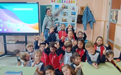 Mural de la Creación en 1º de Primaria
