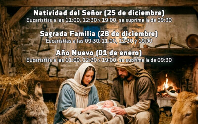 Horarios de la Navidad 2025 en la Parroquia