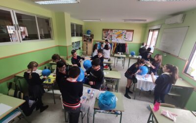 Globos terráqueos en 5º Primaria