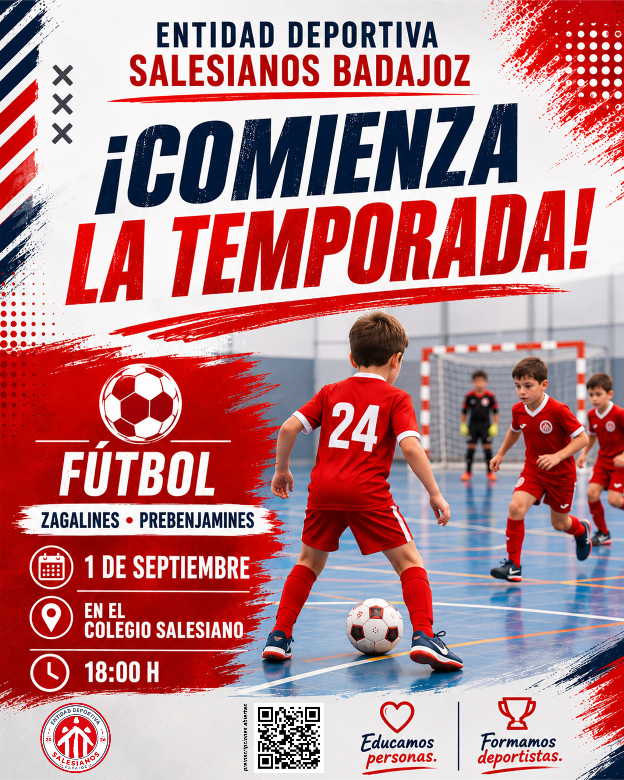 ¡Comienza la temporada de fútbol en Salesianos Badajoz!