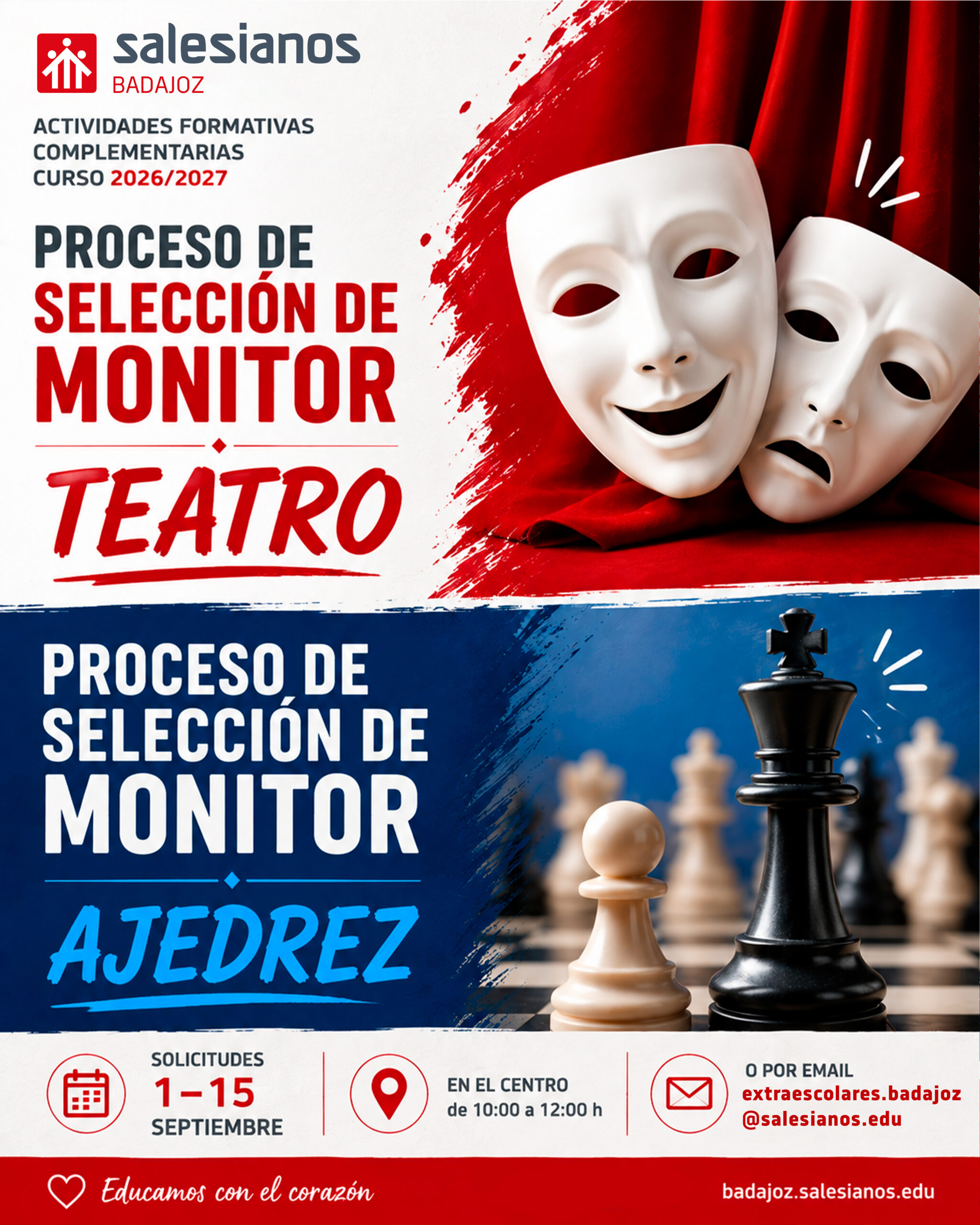 Proceso de selección monitores AFC 2026-2027